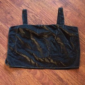 Black and Gold Women's Crop Top